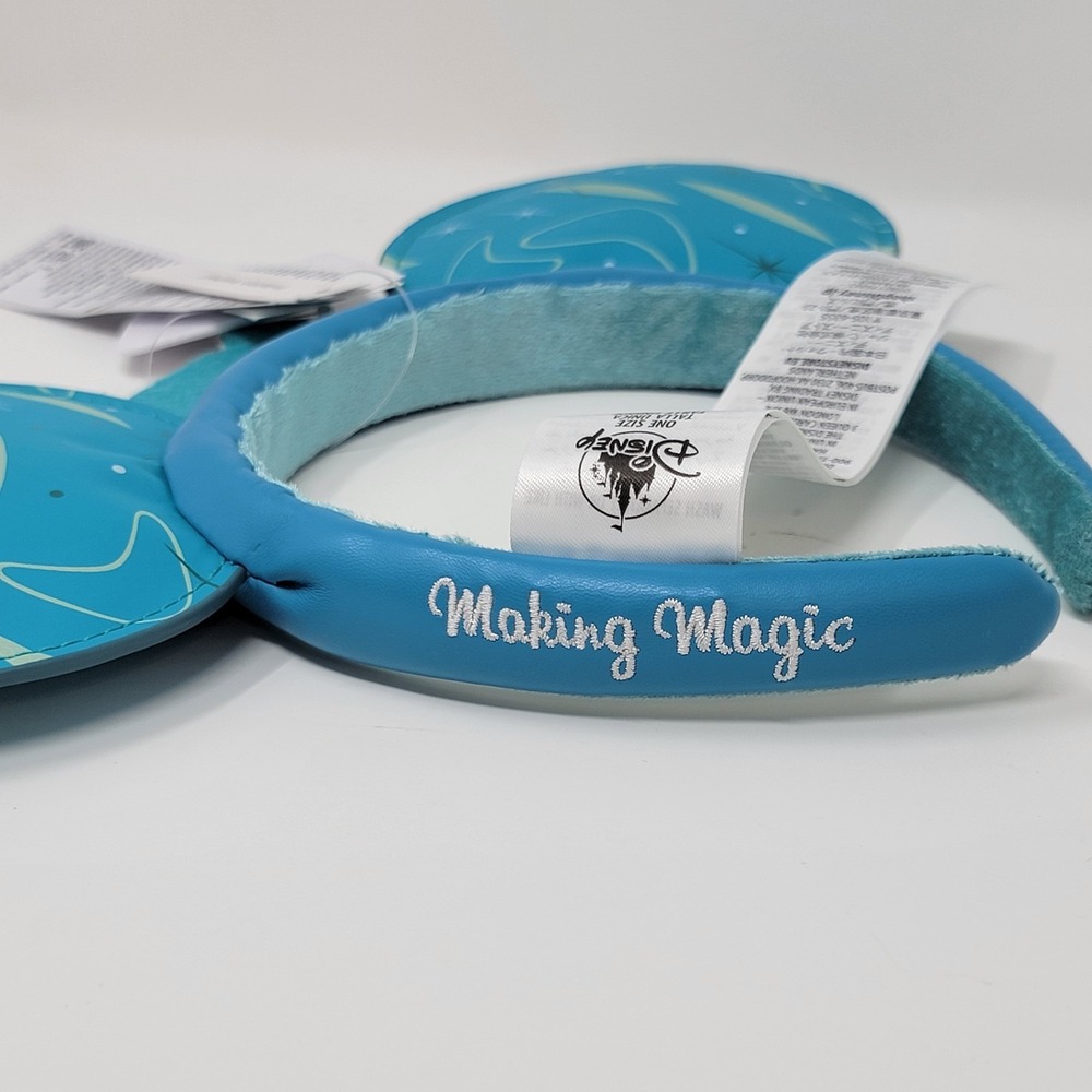 NWT Disney Parks Disneyland Retro Marquee Sign Blue Mickey Ears Headband 2023 - Picture 7 of 12